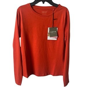 SKFK Lau Orange Rust Organic Cotton Long Sleeve T- Shirt EU 36 | US 4 NWT